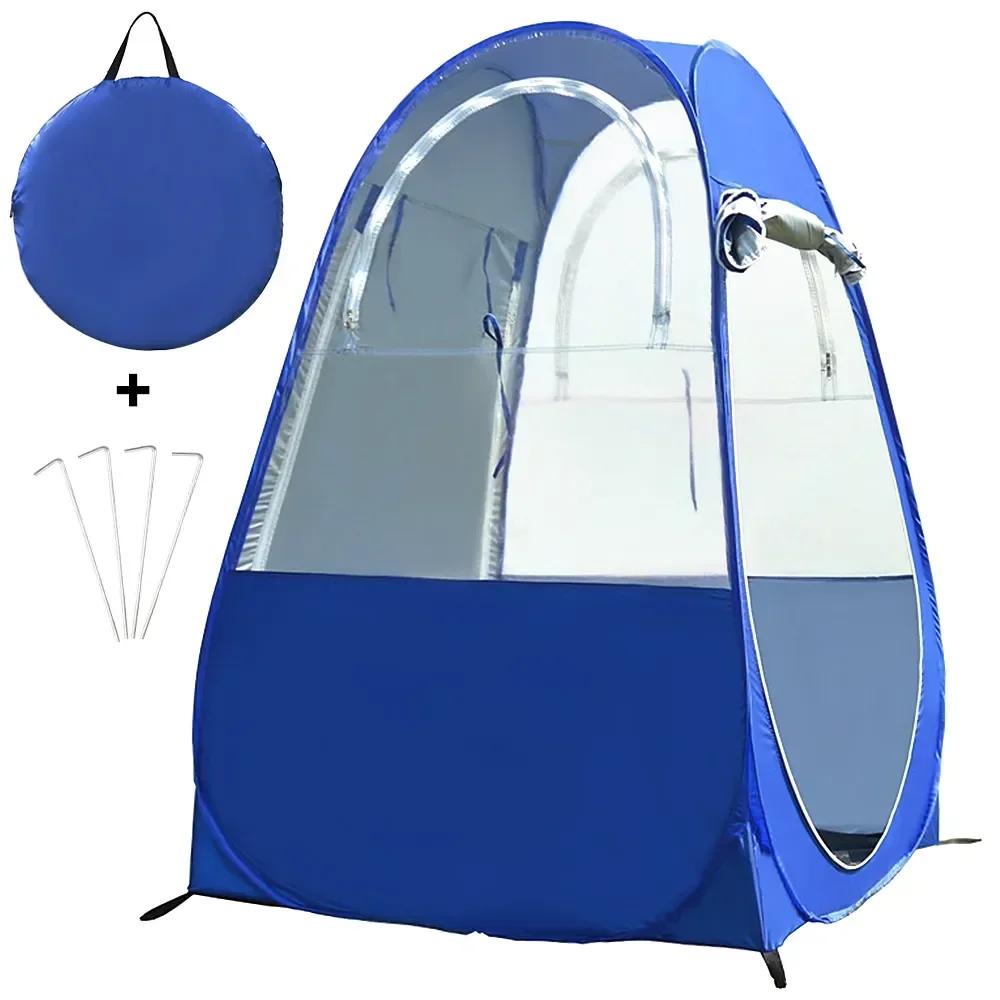 겨울 낚시 UV 관중 팝업 텐트, 싱글 1 인용 자동 관람 게임 천막, 비 방지 쉘터 캠핑 야외 자동차